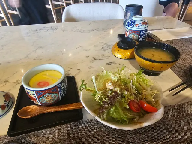 沙律菜,蒸蛋