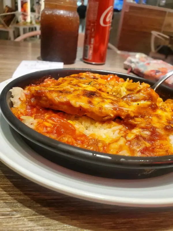 輕量焗鮮茄一口豚肉飯