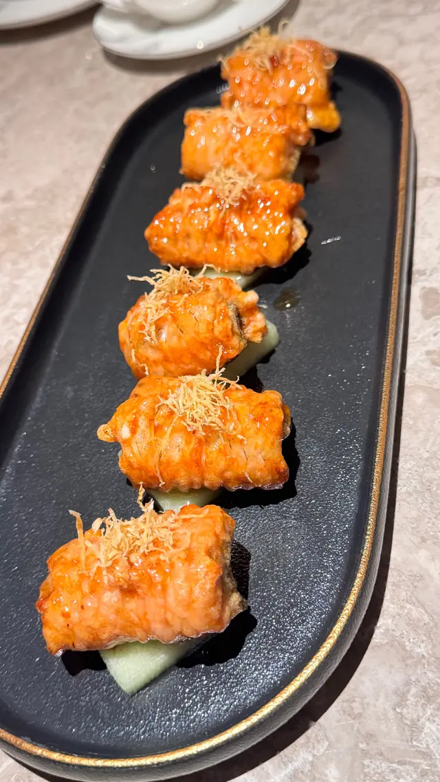 蜜糖脆鱔配哈蜜瓜