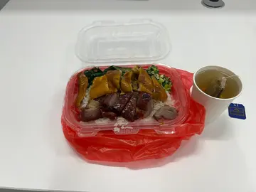 叉烧油鸡饭
