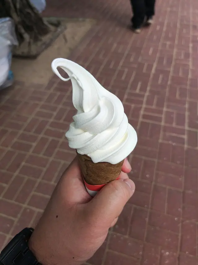 Vanilla Soft Serve Cone 🍦