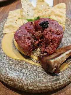 Thai Beef Tartare with Bone Marrow