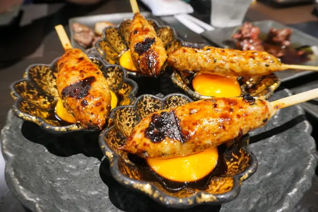 自家制月見免治雞肉軟骨