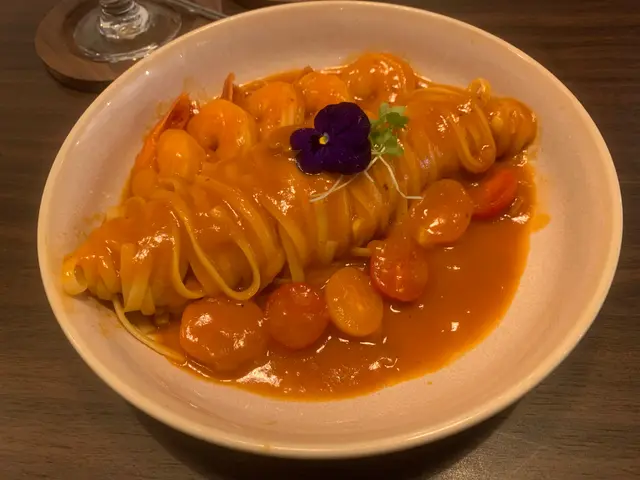 茄汁大蝦扁意粉