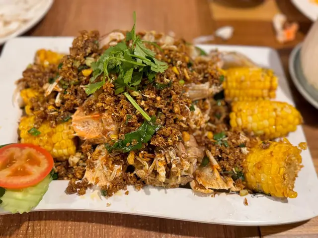 泰國粟米冇殼椒鹽瀨尿蝦