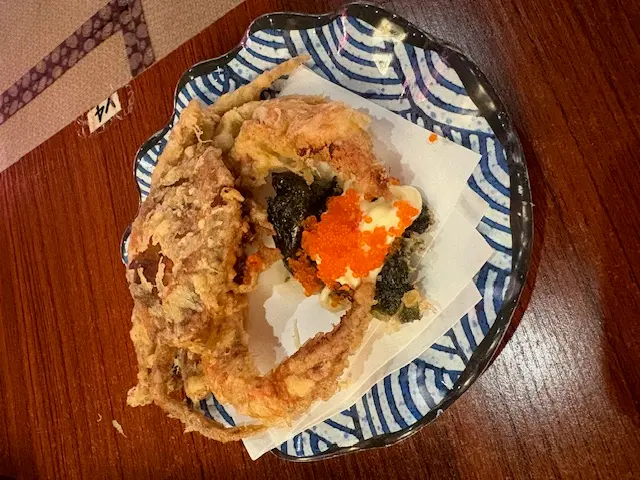 原隻軟殼蟹天婦羅