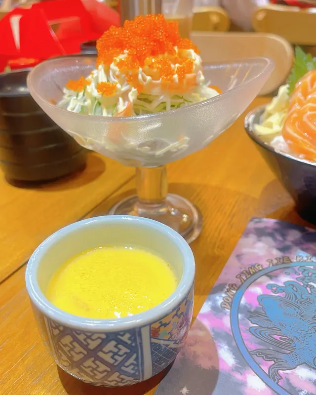 蟹籽沙律 +  茶碗蒸