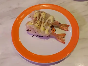 炙烧刺身虾寿司