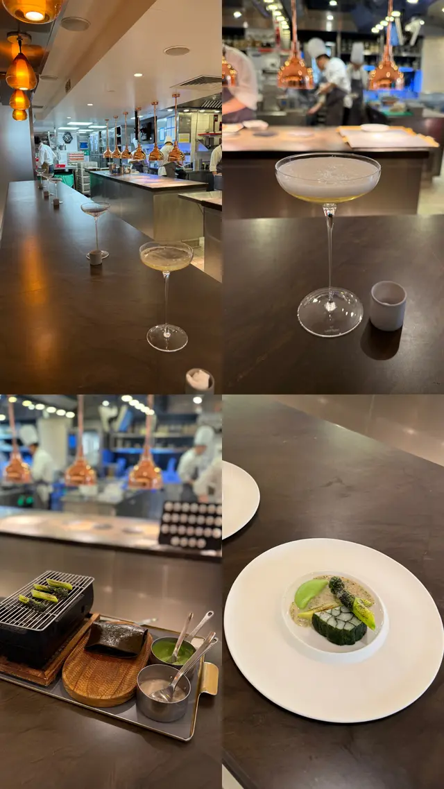 Toothfish • Seaweed • Pertuis Green Asparagus • Mentaiko •Champagne •Lacto-Fermented Cashew Nut Butter •Togarashi •Menegi • Sudashi