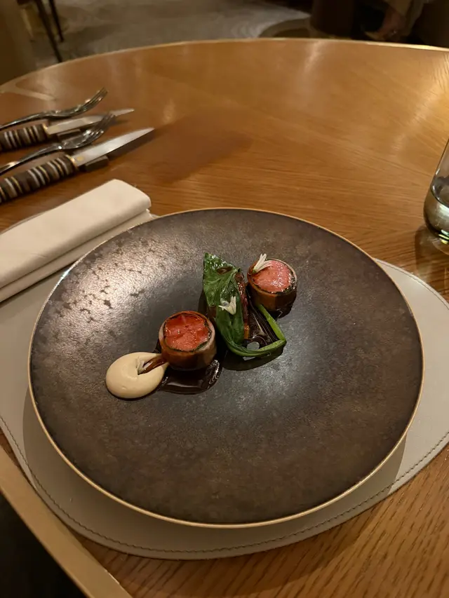 Axuria Lamb Loin & Neck • Globe Artichoke • Ras El Hanout • Ramson • Pinenut • Komatsuna