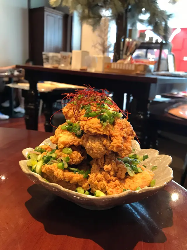 蔥油香菜唐揚炸雞