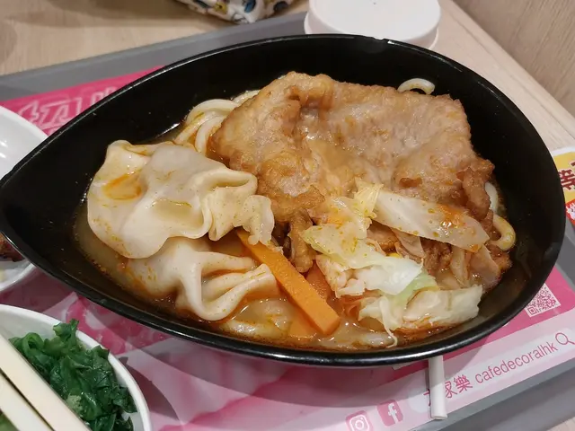 特濃鮮茄魚湯香酥豬扒水餃烏冬