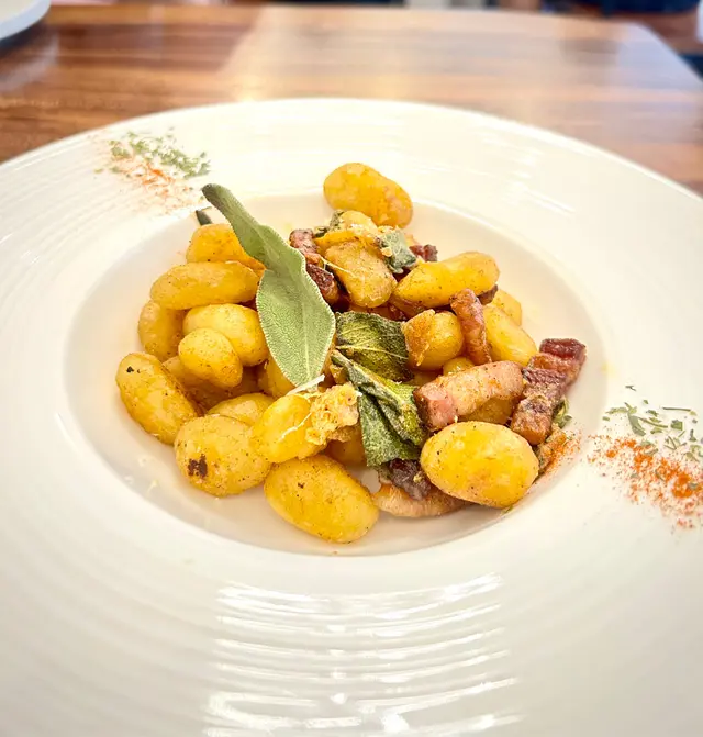 Pan-Fried Gnocchi w./ Pancetta
