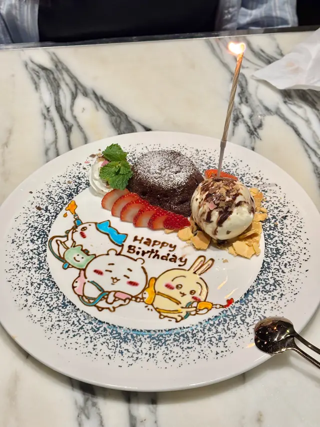 朱古力心太軟配雲呢拿雪糕