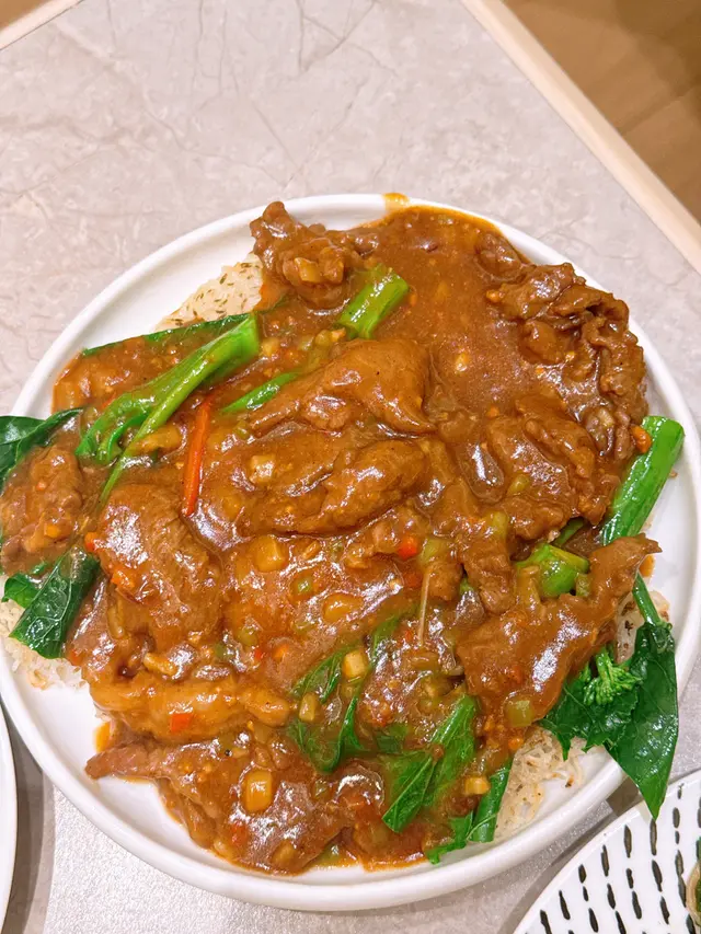沙茶醬芥蘭牛肉炒河粉(安格斯)