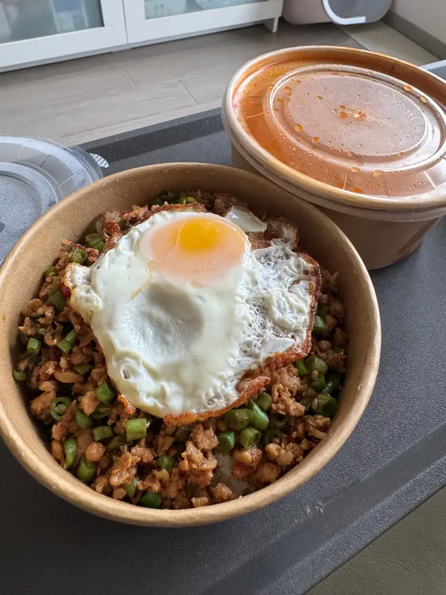 香草肉碎，燴飯