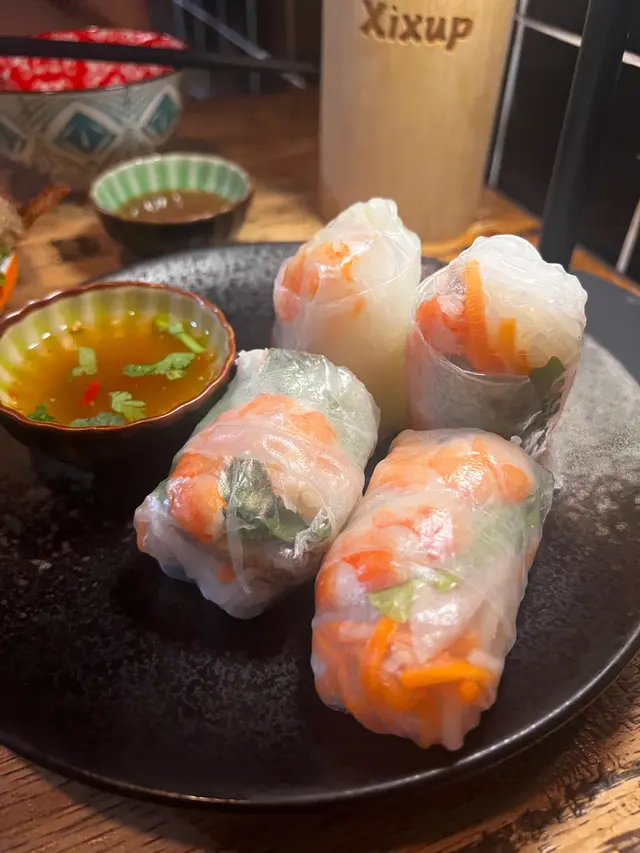 豬腩蝦肉米紙卷