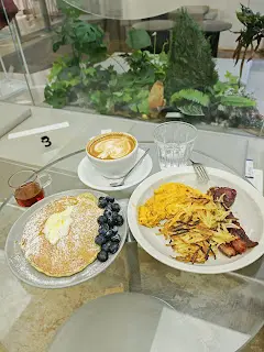 Breakfast Supreme + $10 Blueberry pancake