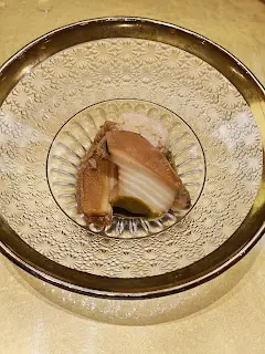 磯煮鮑魚伴肝醬