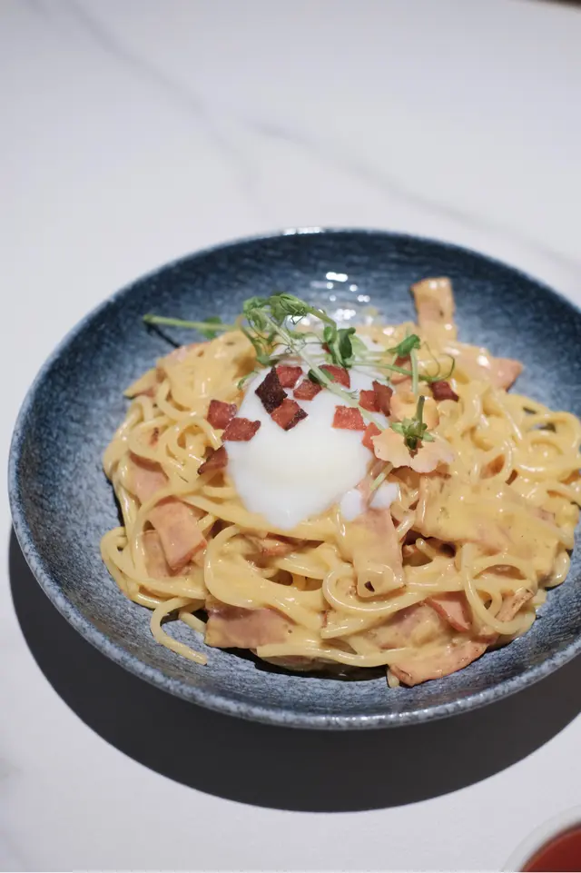 溫泉蛋卡邦尼意大利粉