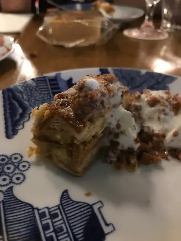 Butter  &  vanilla  bread  pudding  