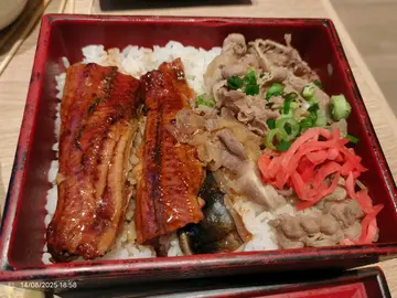 鳗鱼牛肉盒子饭