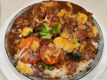下午茶：焗咖哩鸡饭