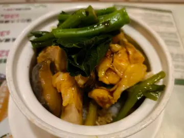 北菇滑鸡饭+豉汁蒸排骨+陈皮牛肉球