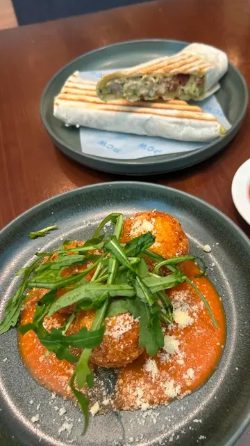 Arancino Balls, Chicken Wrap
