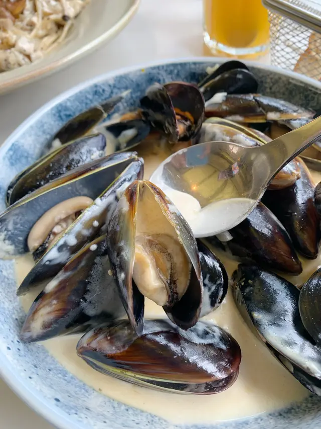 紐西蘭活青口（白酒忌廉汁）