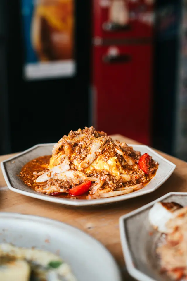 辣架傻豬豬豬頸肉泰式肉碎日本蛋包飯