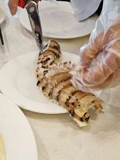 花雕蛋白蒸斑馬瀨尿蝦