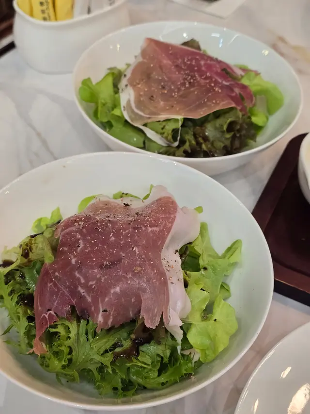 義大利巴馬火腿水耕菜沙律