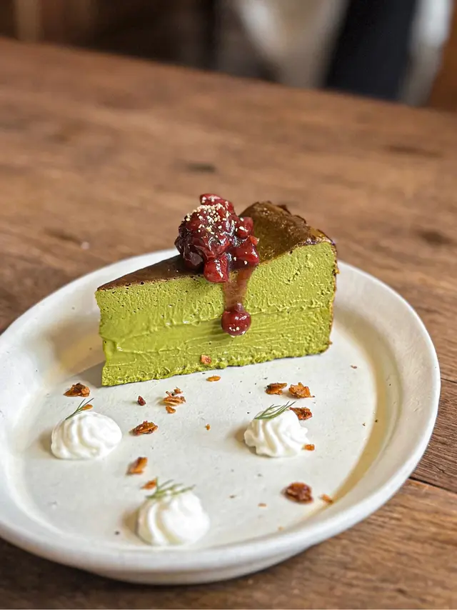 抹茶巴斯克芝士蛋糕