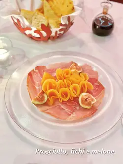 巴馬火腿配哈密瓜和無花果