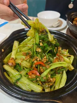 虾干啫啫通菜煲