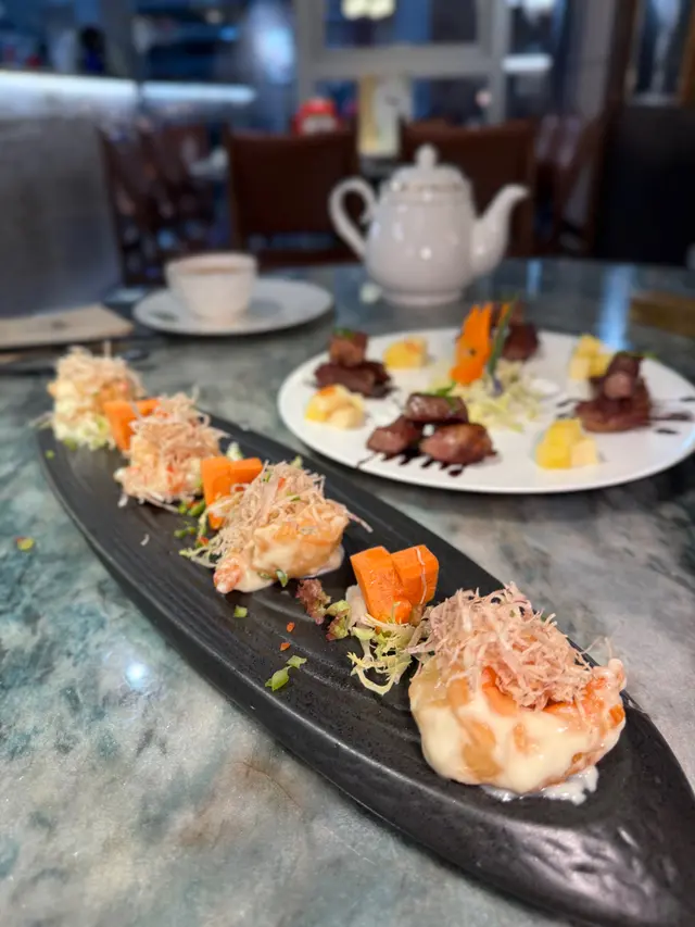 千絲芥末蝦球