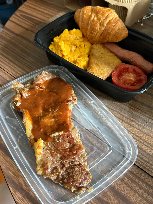 扒類早餐(加錢轉牛扒)