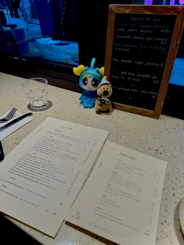 We are watching menu, just the moment.