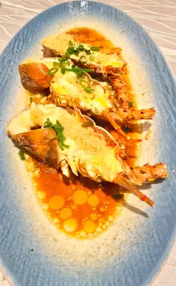 金银蒜开边蒸本湾龙虾