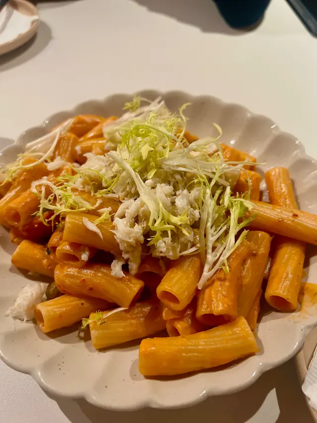 蟹肉伏特加蕃茄忌廉粗管通粉