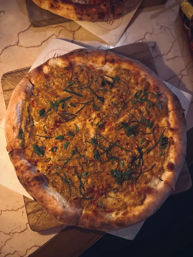 Crab Curry Pizza