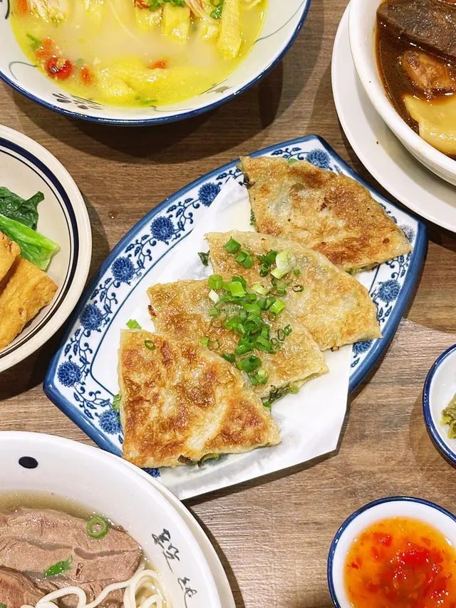 三星蔥肉鍋餅