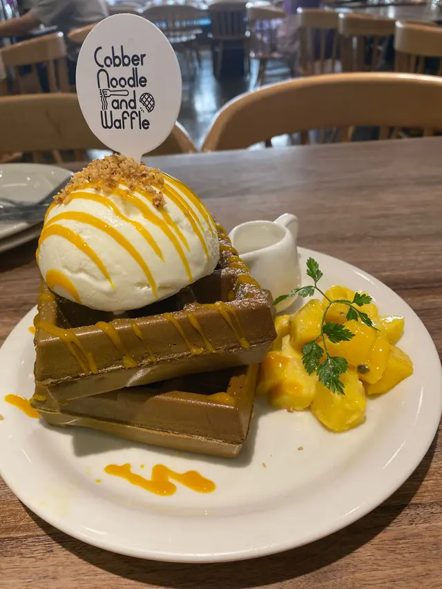 芒果斑斕糯米窩夫