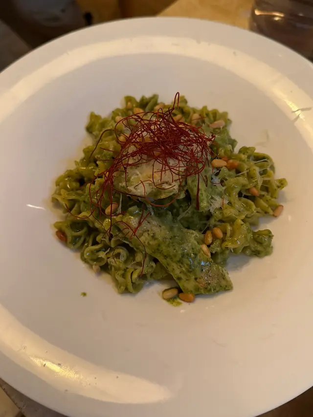 Pesto Cream Chicken Fusilli