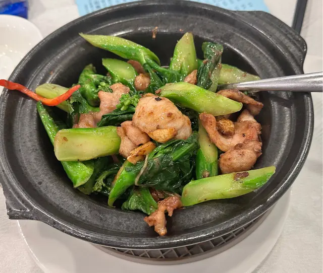 馬拉盞豚肉啫啫芥蘭