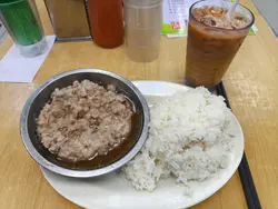 土鱿蒸肉餅飯