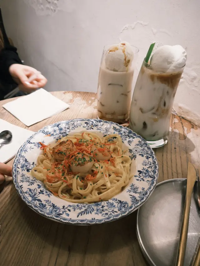 忌廉腐乳醬帶子闊面