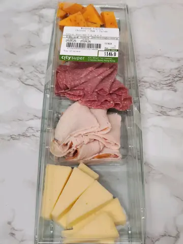 cheeses + ham + salami