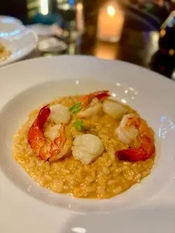 Main course seafood resotto